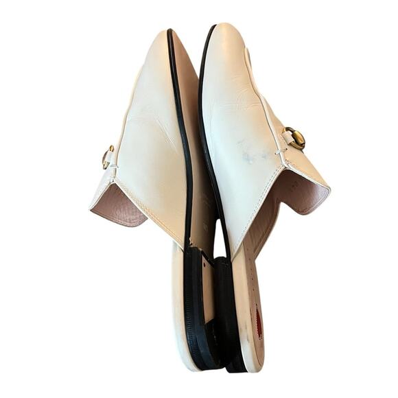 Gucci Princetown Leather Strawberry Slip on Horsebit Loafer Mules EU 38.5 US 8.5 - Picture 7 of 14